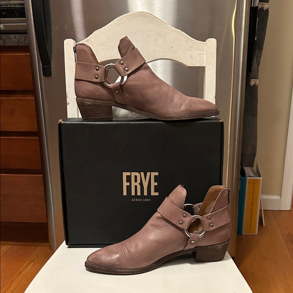 Frye Dusty Rose Cut-Out Ankle Boots